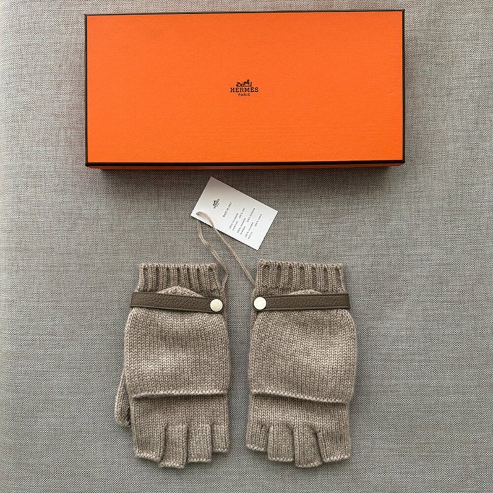 Authentic Hermès Baltimore Mittens Gloves, Giftable